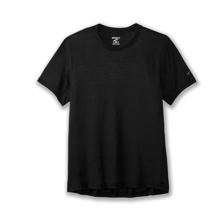 Brooks Distance Men's Short Sleeve Running Shirt - Black (19032-FURP)